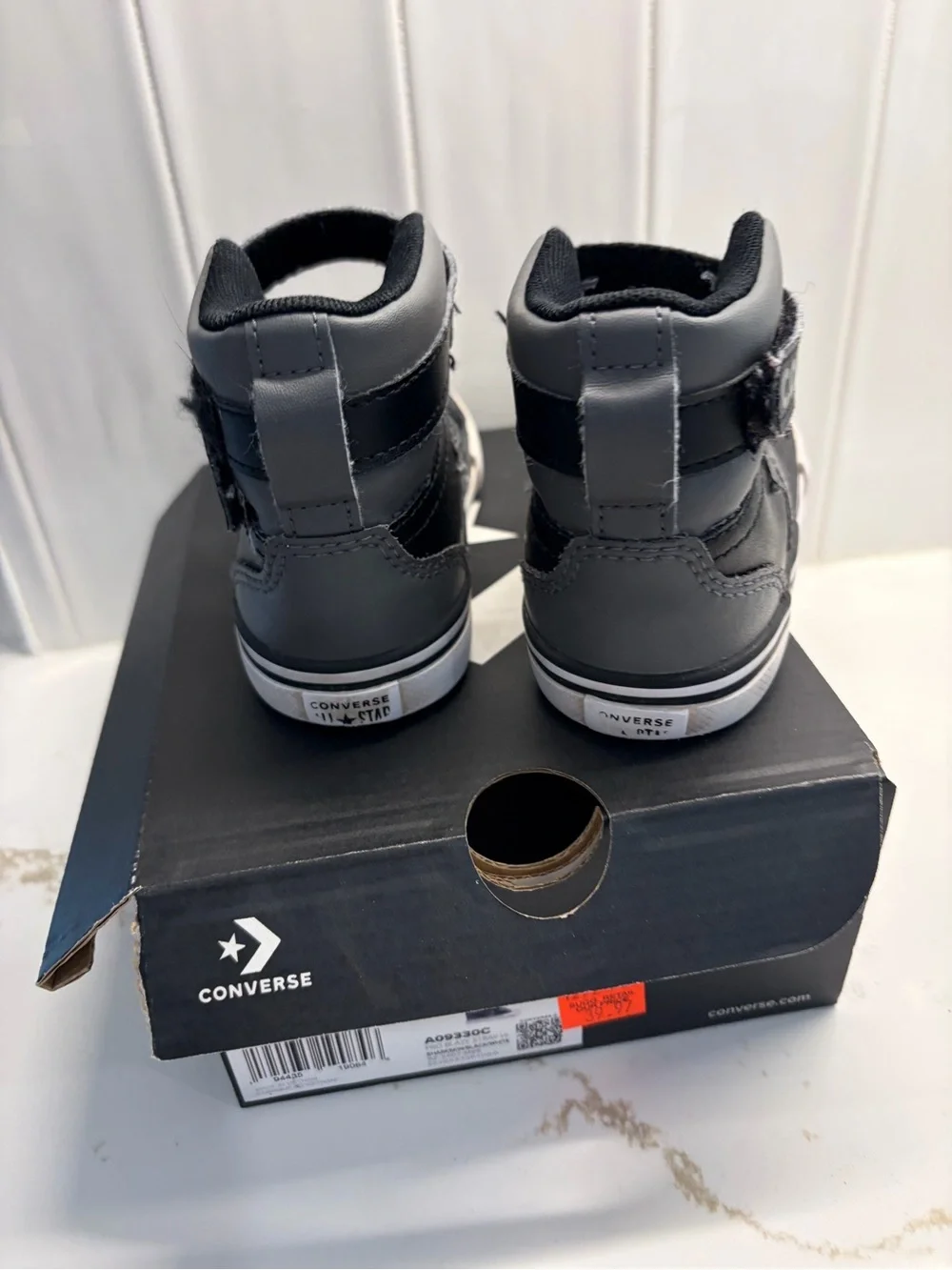 Converse Kids Black and White High-Top Sneakers
